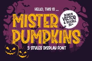 Mister Pumpkins – Halloween Font