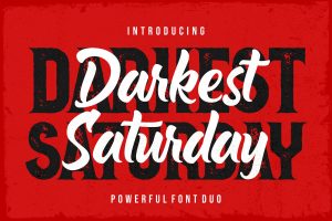 Darkest Saturday – Vintage Display Font