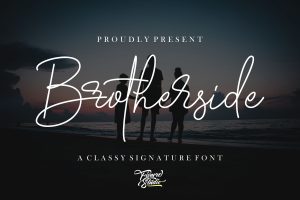 Brotherside – Stylish Signature Font
