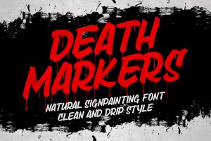 Death Markers – Retro Sign Font