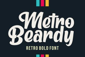 Metro Beardy – Retro Bold Font