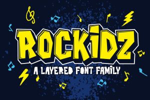 Rockidz – Powerful Layered Font