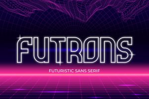Futrons – Futuristic Display Font
