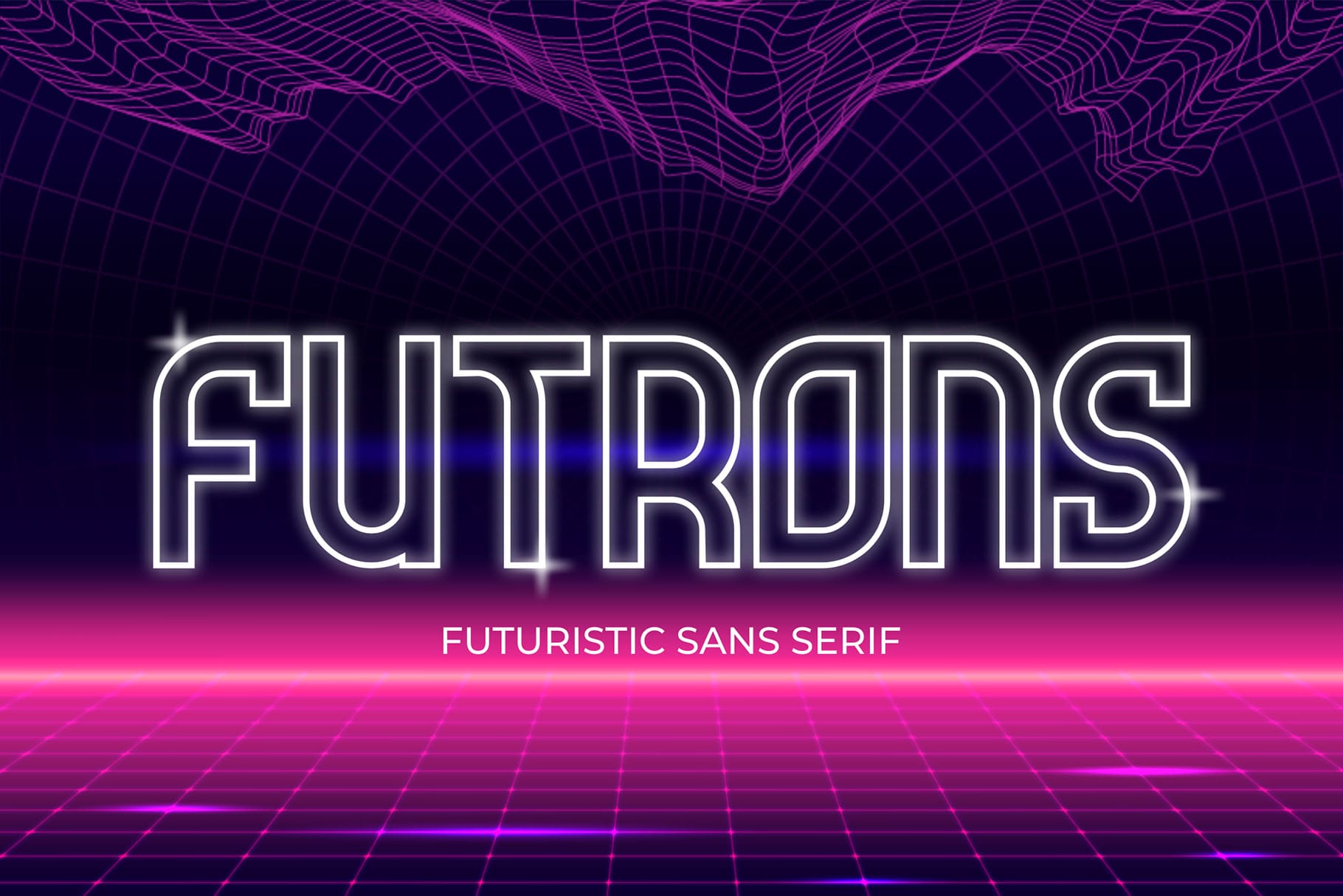 Futrons - Futuristic Display Font