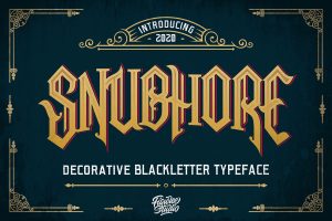Snubhore – Gothic Typeface