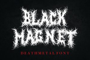 Black Magnet - Badass Metal Font