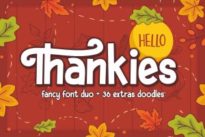 Hello Thankies – Thanksgiving Font