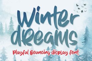 Winter Dreams - Bouncing Display Font