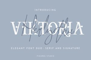 Viktoria – Stylish Font Duo