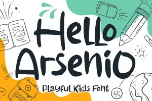 Hello Arsenio – Unique Display Font
