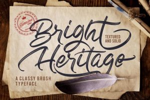 Bright Heritage – Strong Brush Font
