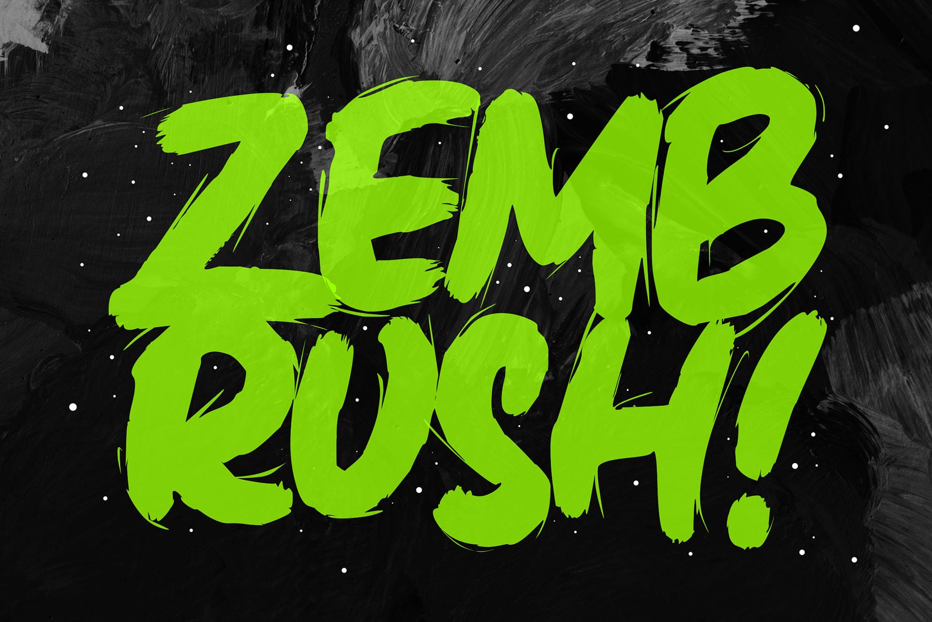 Zembrush - Powerful Brush Font