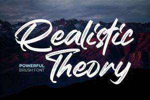 Realistic Theory – Modern Brush Font