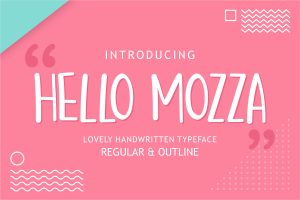Hello Mozza - Awesome Display Font