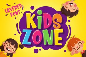 Kids Zone – Layered Playful Font