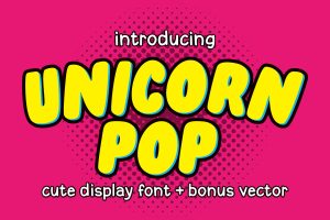 Unicorn Pop - Funny Display Font