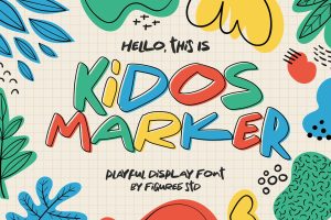 Kidos Marker – Playful Display Font