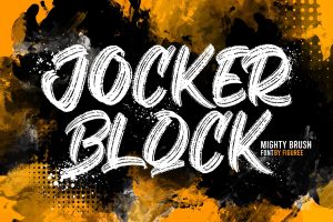 Jocker Block – Strong Brush Font