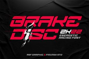 Brake Disc – Energetic Racing Font