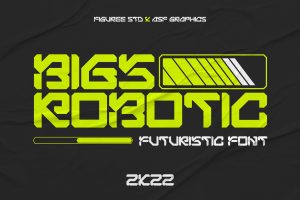 Bigs Robotic - Futuristic Font