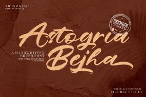 Astogria Bejha – Modern Brush Font