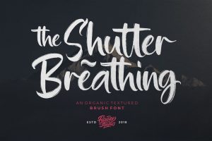 Shutter Breathing – Organic Brush Font