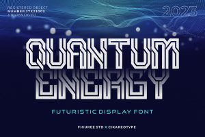 Quantum Energy - Futuristic Display Font