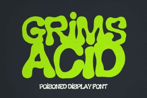 Grims Acid – Liquid Halloween Display Font