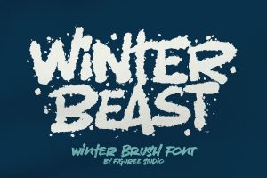 Winter Beast – Strong Brush Font