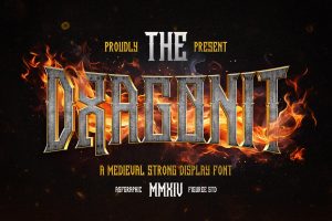 Dragonit – A Medieval Strong Display Font