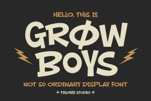 Grow Boys – Not So Ordinary Display Font