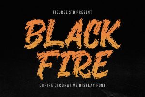 Black Fire – Onfire Decorative Font