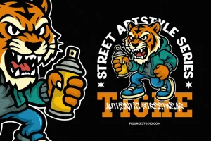 Tigre – Street Graffiti Vector Illustration