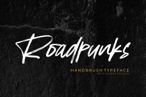 Roadpunks – Handbrush Typeface