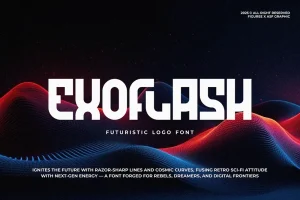 Exoflash – Futuristic Logo Font for Bold Branding