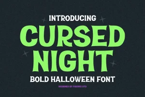 Cursed Night – Bold Halloween Font