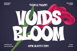 Voids Bloom – Comic Graffiti Font