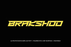 Brakshoo – Ultimate Racing Display Font