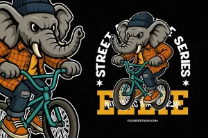 Ellie – Street Graffiti Vector Illustration