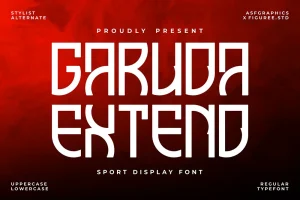 Garuda Extend – Sport Display Font
