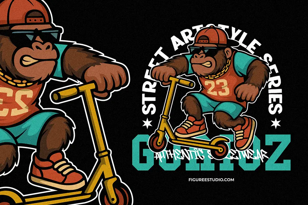 Gorioz – Street Graffiti Vector Illustration