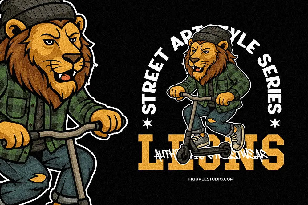 Leons – Street Graffiti Vector Illustration