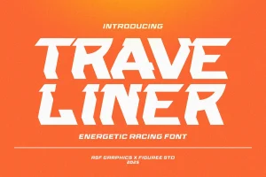 Traveliner – Energetic Racing Font