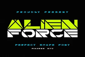 Alien Force – Perfect Shape Font