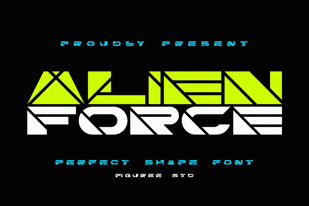 Alien Force – Perfect Shape Font