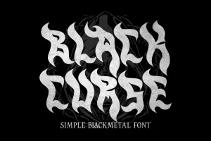 Black Curse – Simple Blackmetal Font