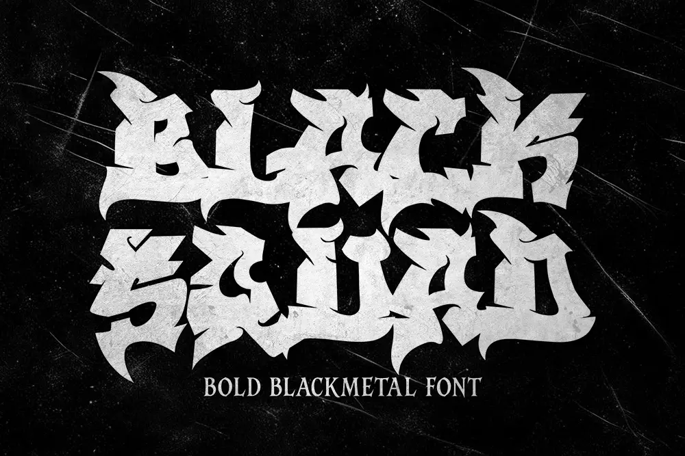 Black Squad – Bold Blackmetal Font