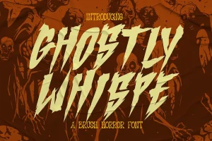 Ghostly Whispe – Brush Horror Font