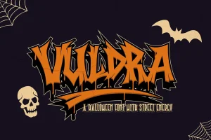 Vuldra – Graffiti Halloween Font
