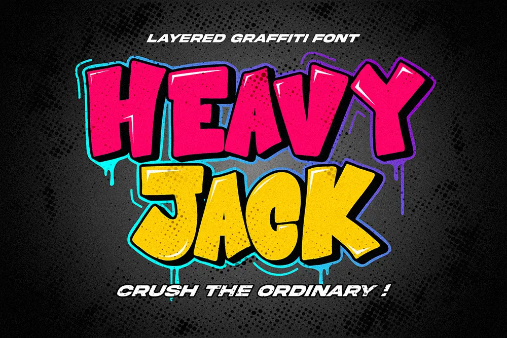 Heavy Jack – Layered Graffiti Font